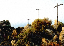 Rocher de Roquebrune - Roquebrune - Les trois croix du sommet