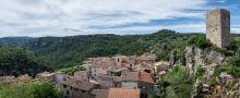 Châteaudouble - Châteaudouble - Le village dominé par la tour de son château