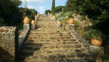 Corniche des Maures - Le Rayol-Canadel - Un court tronçon de l'escalier monumental