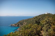 Corniche des Maures - Le Rayol-Canadel - Le domaine Foncin surplombant la côte