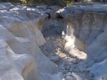 Hauteurs de Trigance - Trigance - Etroit canyon sculpté par le jabron en aval du pont du sautet