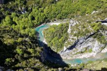 Hauteurs de Trigance - Trigance - Au site de la Mescla (le mélange) l'Artuby vient se jeter dans le Verdon au fond d'impressionnantes gorges