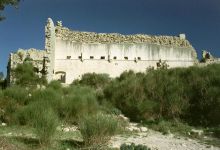 Cliquez pour agrandir la photo Le Castellas - Forcalqueiret - Logis seigneurial (mur intérieur restant)
