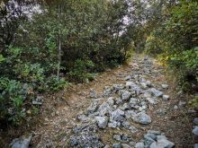 Le vieux Nans - Nans-les-Pins - Sentier qui monte au vieux Nans