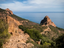 Massif de l'Estérel - Agay - Rocher de Saint Barthélemy