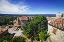 N-D de Bon Secours - Fox-Amphoux - Vue panoramique sur tout le Var et la haute Provence depuis les toits de Fox