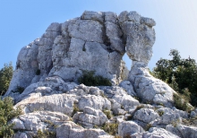 Roucas Traoucas - Le Beausset - Le Roucas Traoucas (ou Eléphant de pierre) haut de 3 mètres