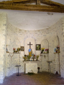 St Pierre en Demuèyes - Châteauvieux - Choeur de la chapelle